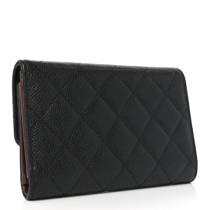 Chanel Caviar Quilted Medium Flap Wallet Black 3 of 8