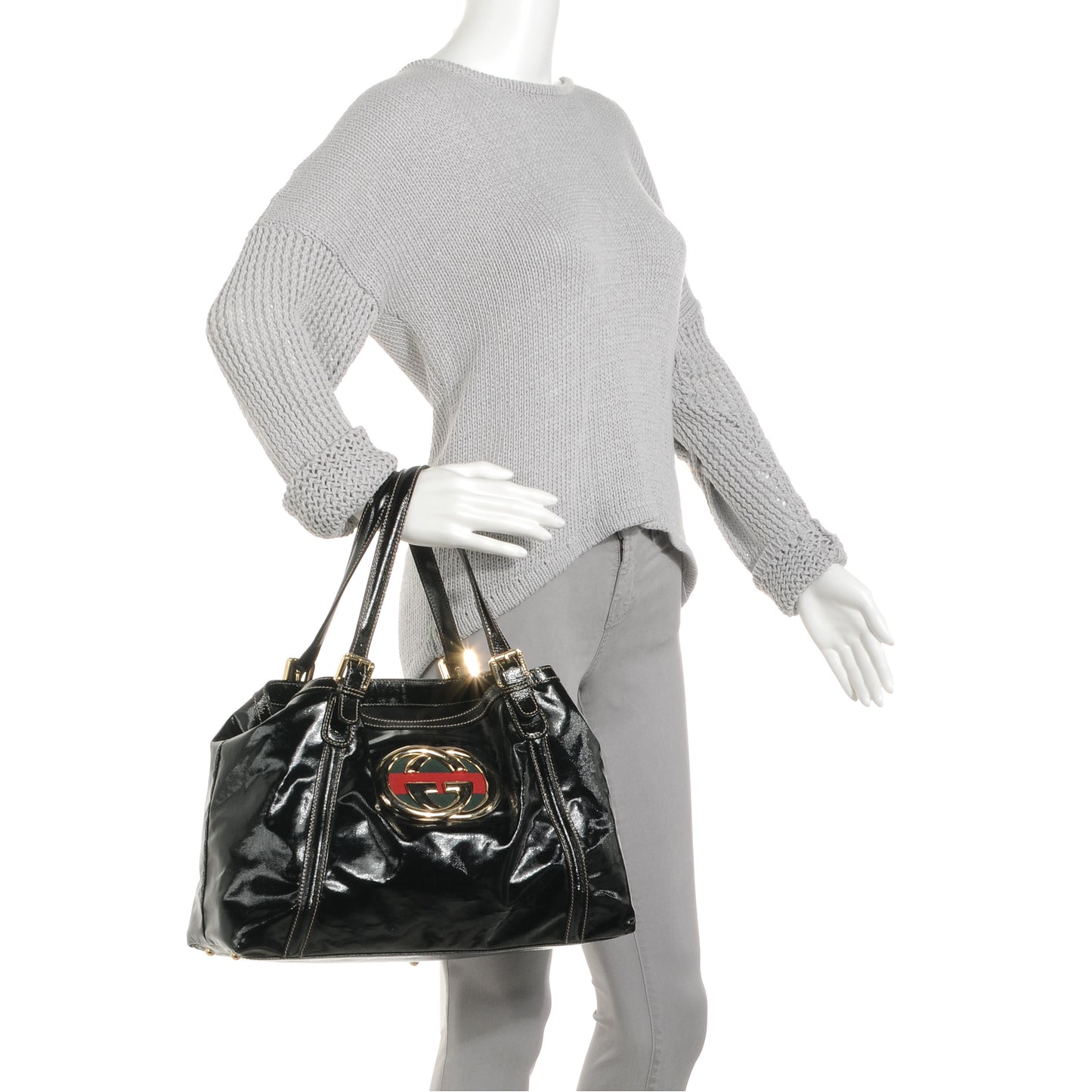 Dialux Medium Britt Shoulder Bag Black