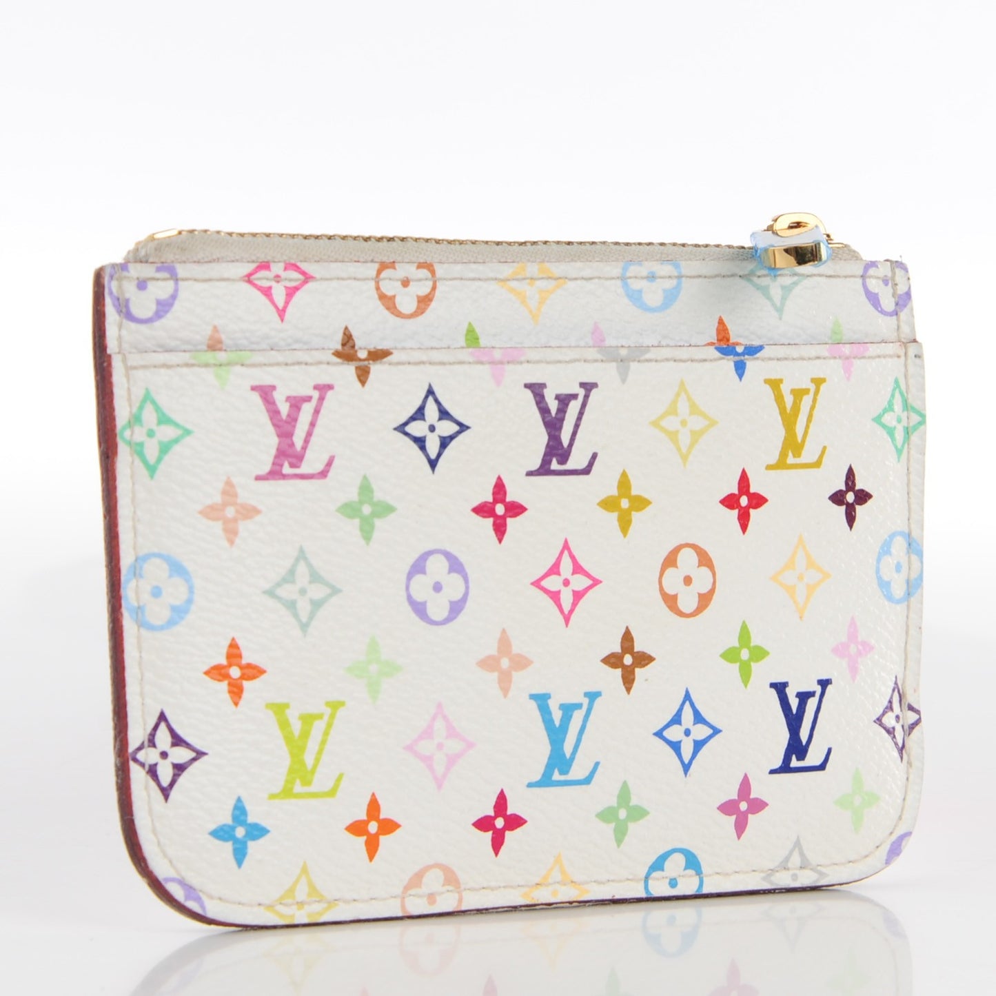 Monogram Multicolor Key Pouch White Anie