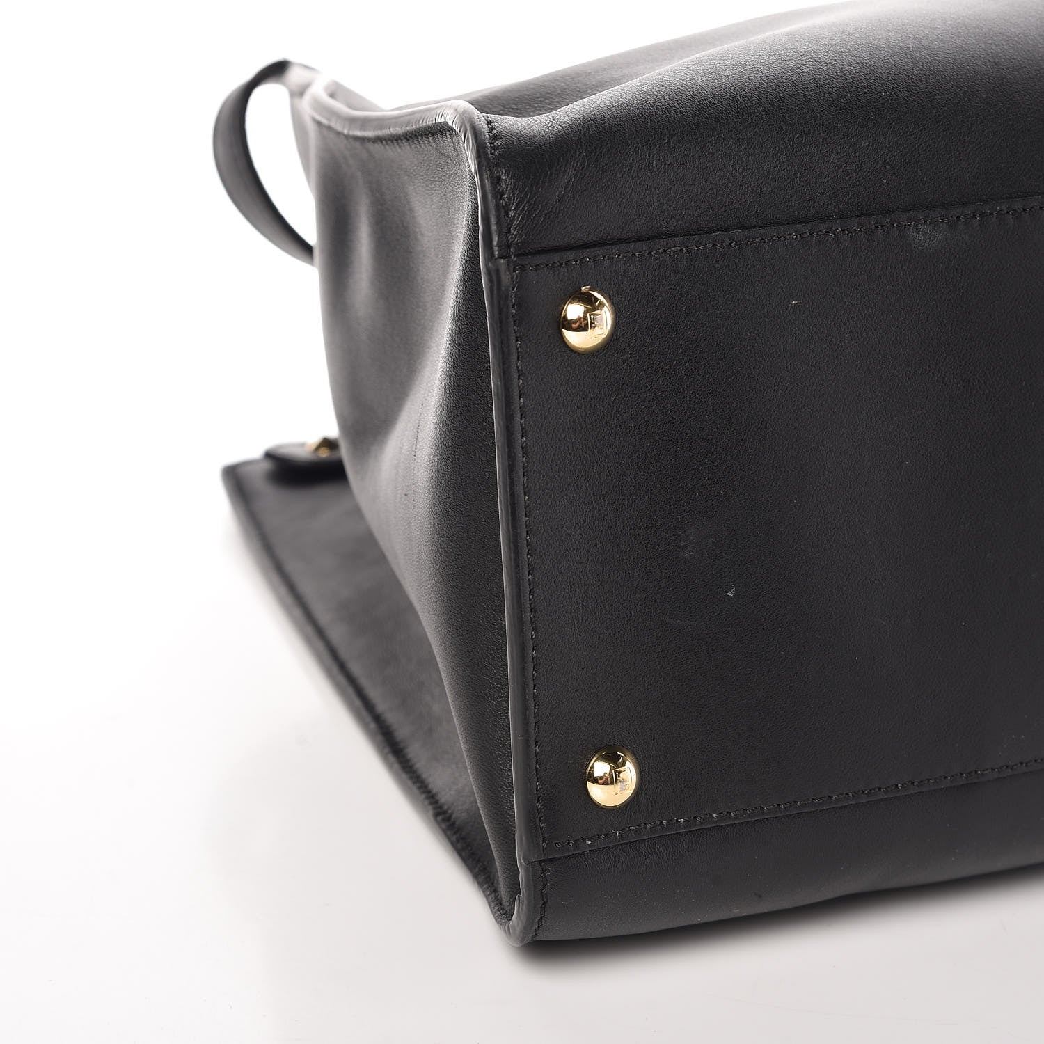Fendi Vitello Seta Century Large Peekaboo X-Lite Black Fragola 8 of 11