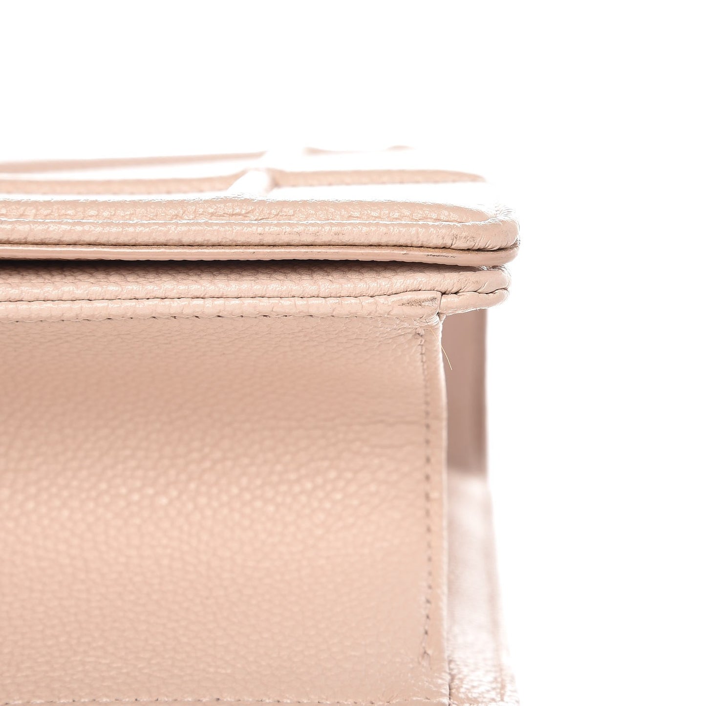 Grained Calfskin Medium Diorama Flap Bag Nude