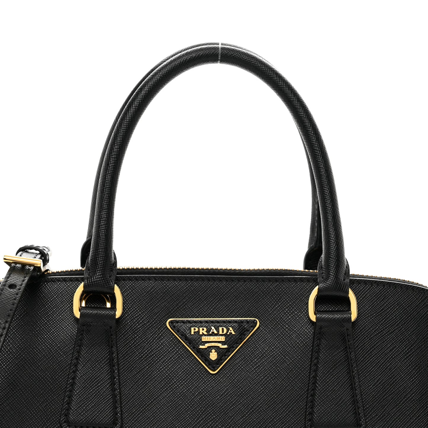 Saffiano Lux Medium Promenade Tote Black