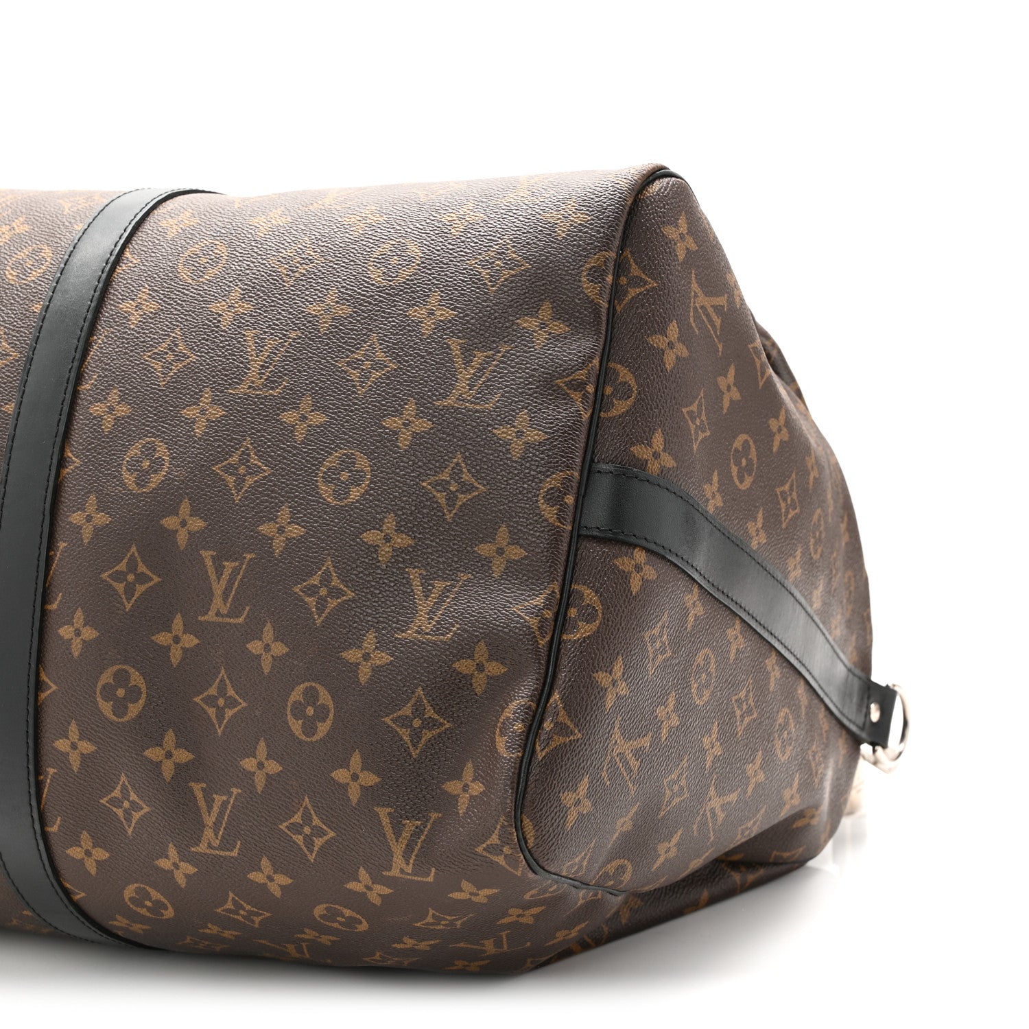 Louis Vuitton Monogram Macassar Keepall Bandouliere 55 9 of 13