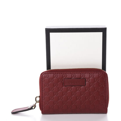 Gucci Microguccissima Zip Around Card Case Red 8 of 8
