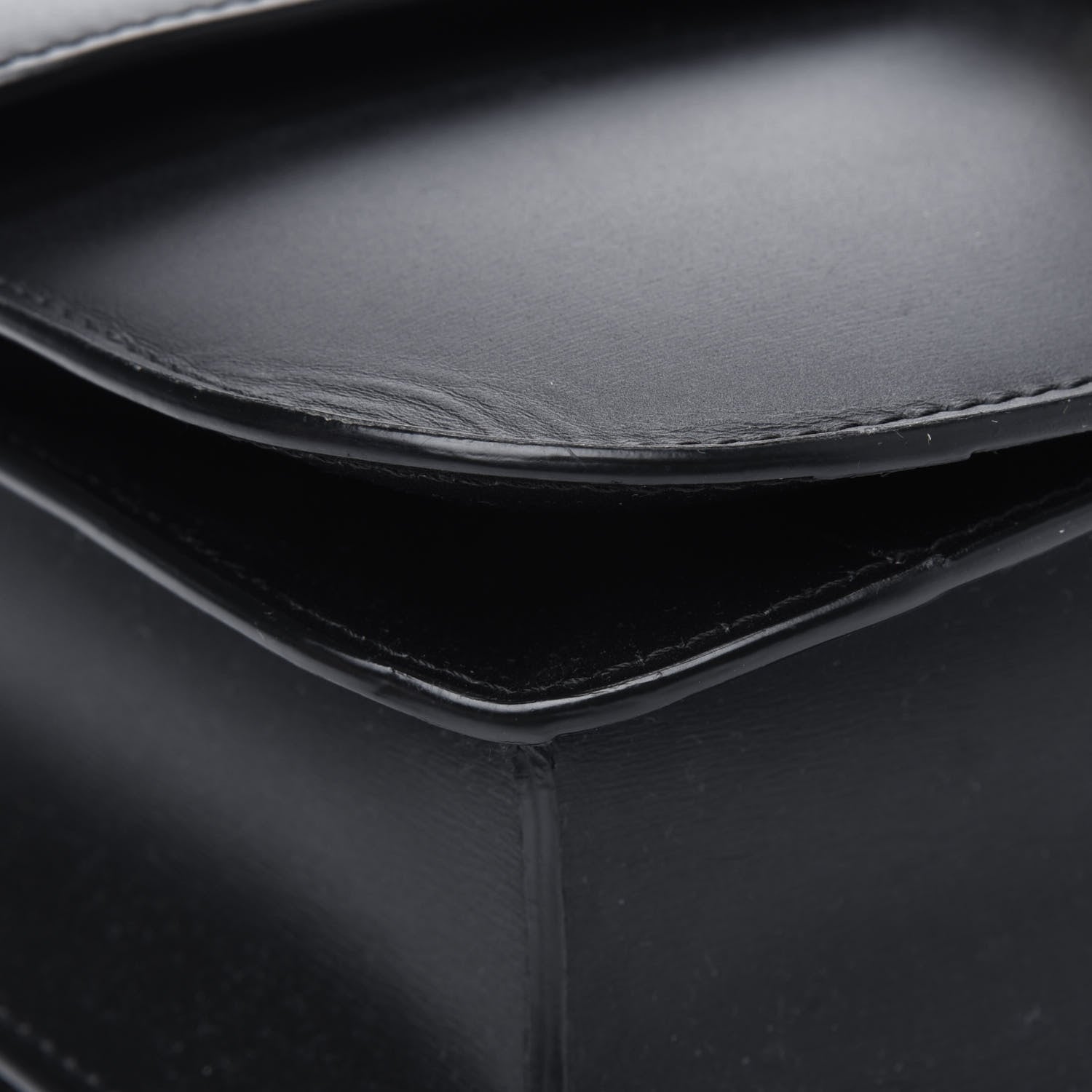 Celine Box Calfskin Medium Classic Box Flap Bag Black 12 of 16