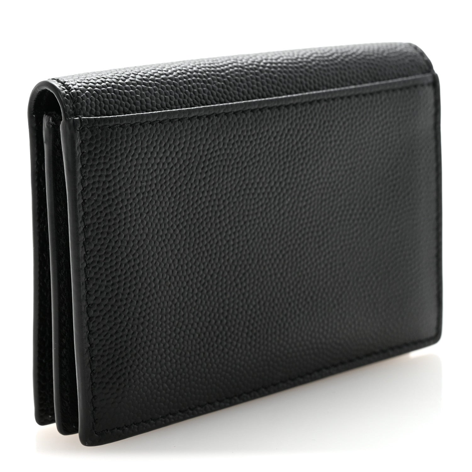 Saint Laurent Grain De Poudre Business Card Case Black 3 of 8