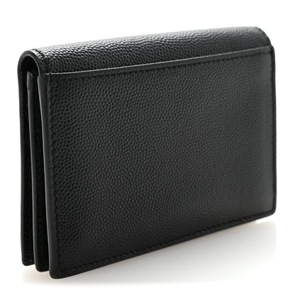 Saint Laurent Grain De Poudre Business Card Case Black 3 of 8