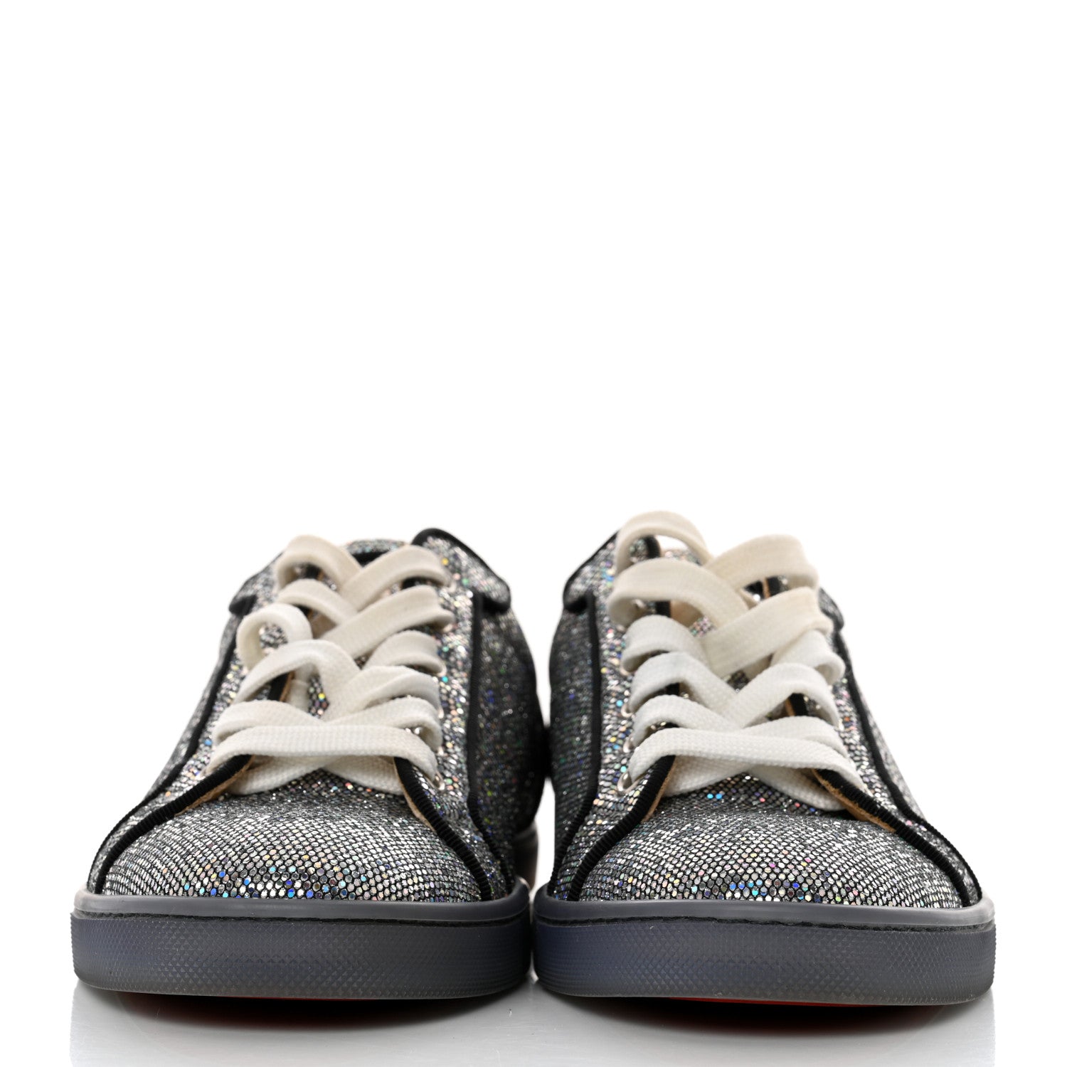 Christian Louboutin Seava Glitter Disco Ball Flat Sneakers 37 Multicolor 2 of 9