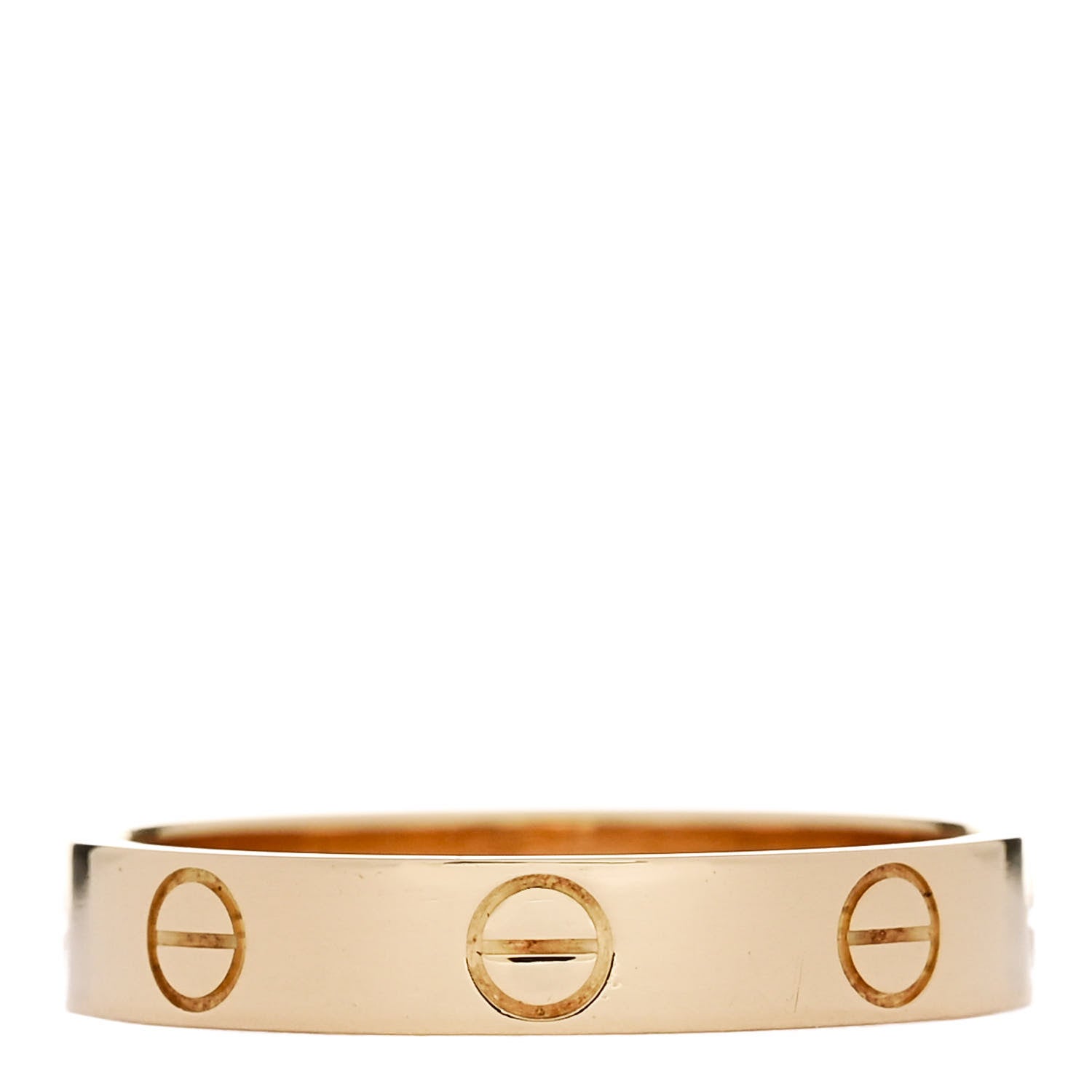 Cartier 18K Yellow Gold 3.5mm LOVE Wedding Band Ring 55 7.25 3 of 5