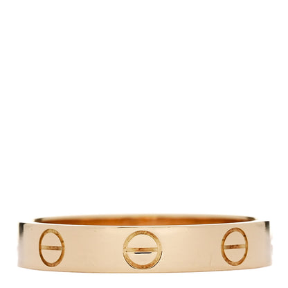 Cartier 18K Yellow Gold 3.5mm LOVE Wedding Band Ring 55 7.25 3 of 5