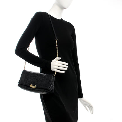 Burberry Signature Grain Medium Mildenhall Crossbody Bag Black 2 of 8