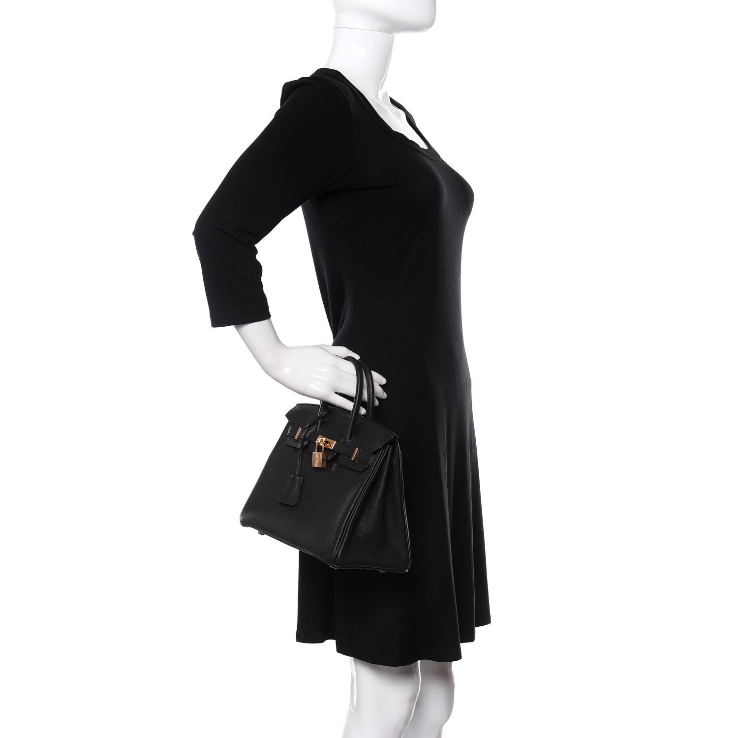 Hermes Togo Birkin 25 Black 2 of 11
