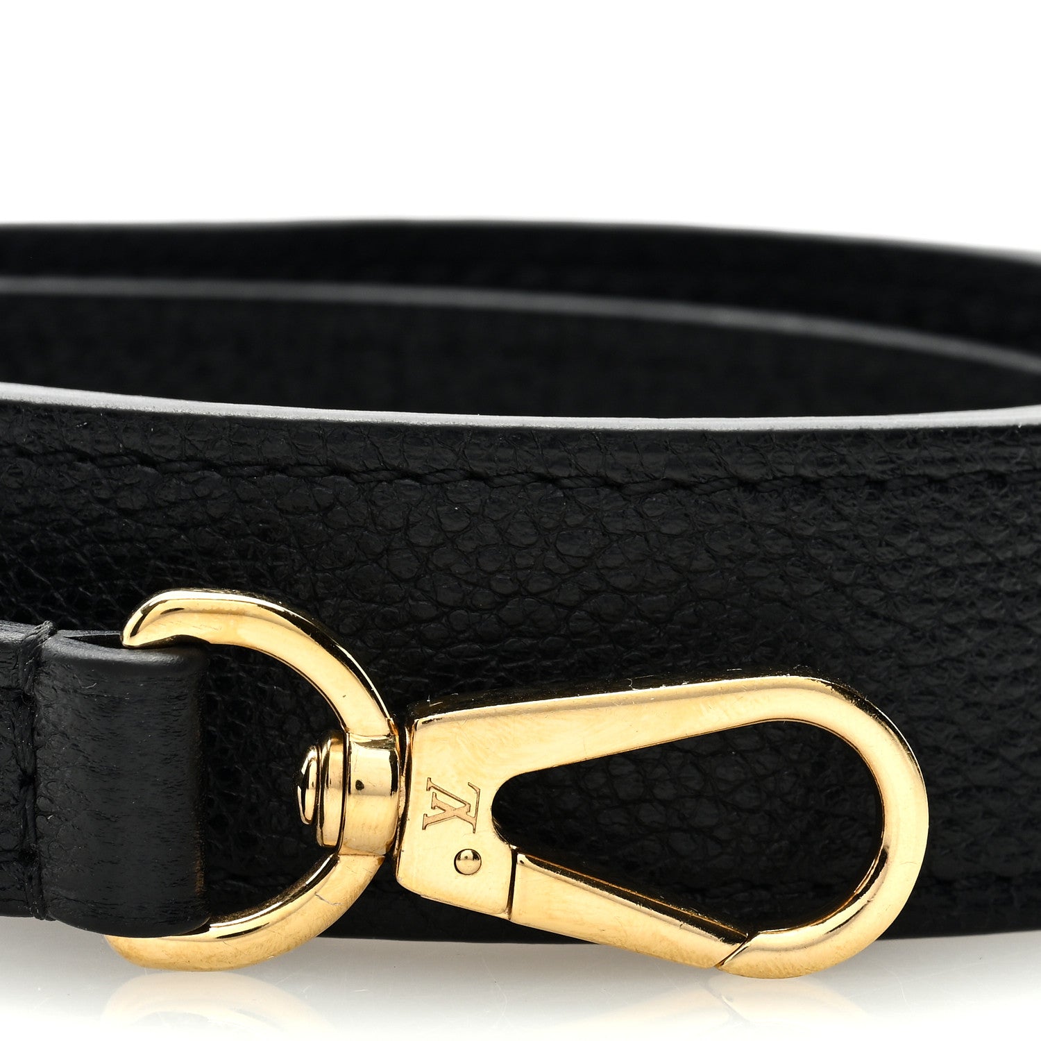 Louis Vuitton Calfskin Shoulder Strap Black 3 of 4