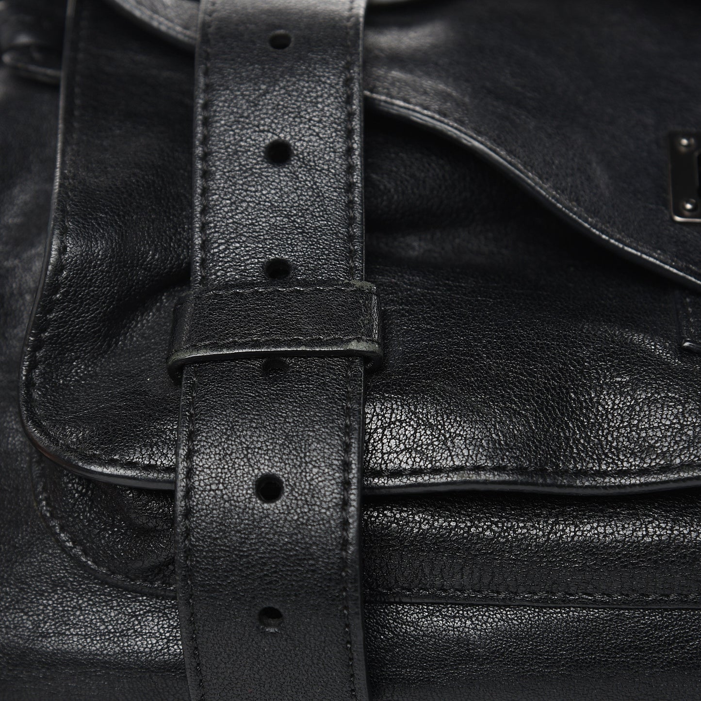 Lambskin Medium PS1 Satchel Black