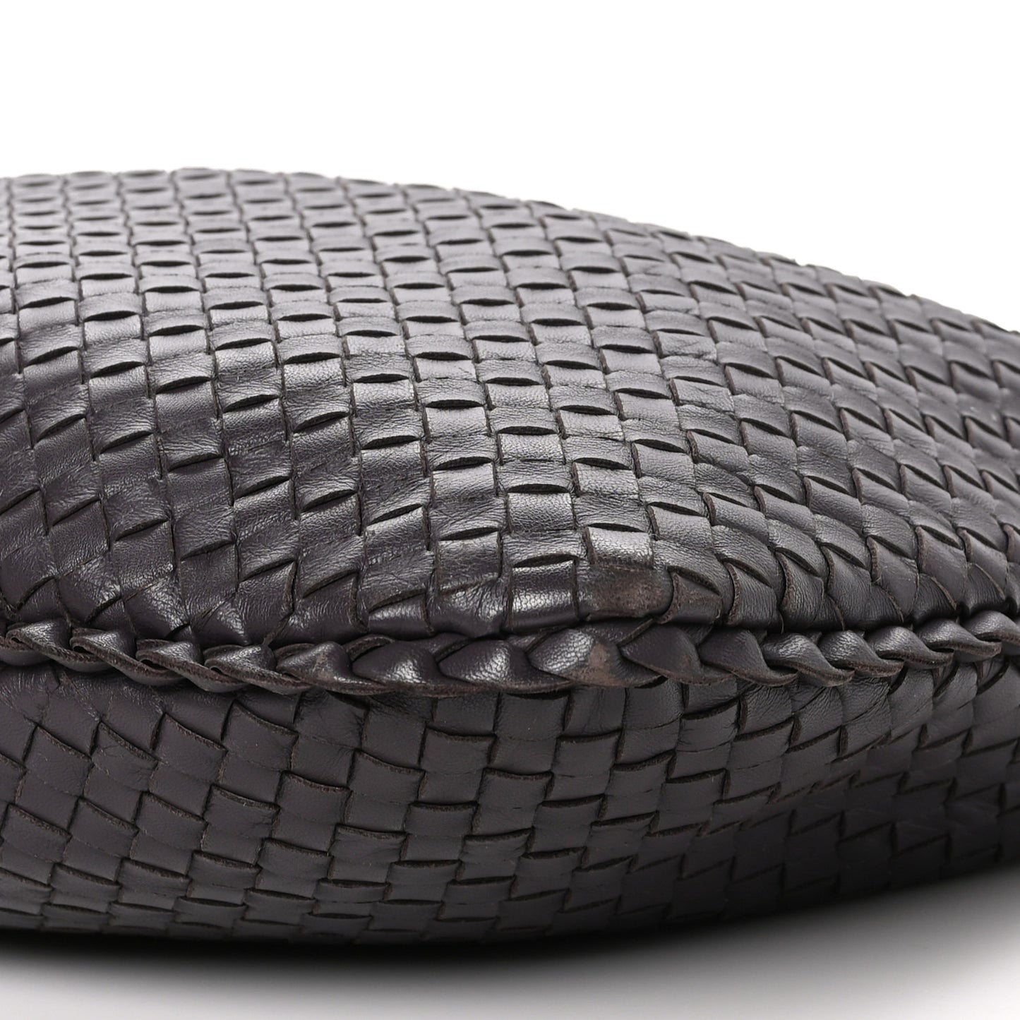 Nappa Intrecciato Large Veneta Hobo Ebano