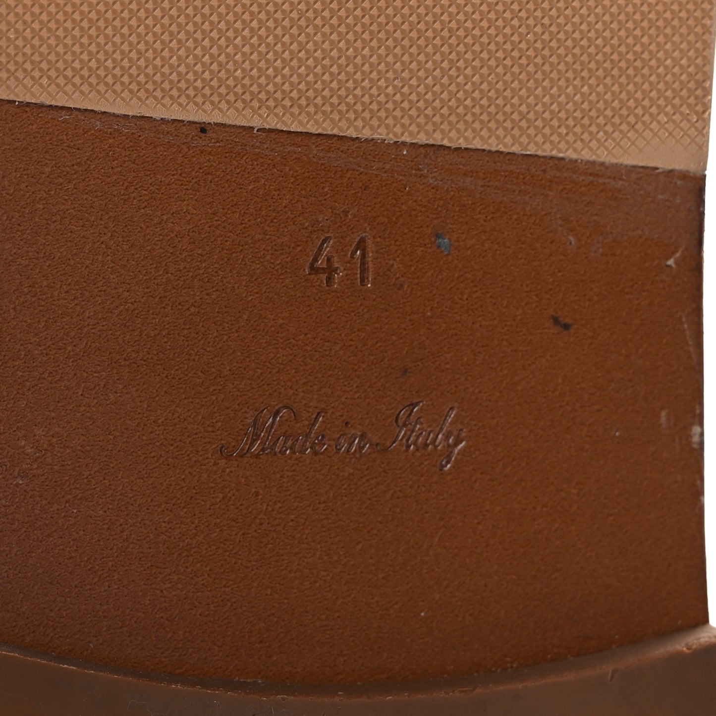 Damier Azur Vachetta Lock Flat Mule 41