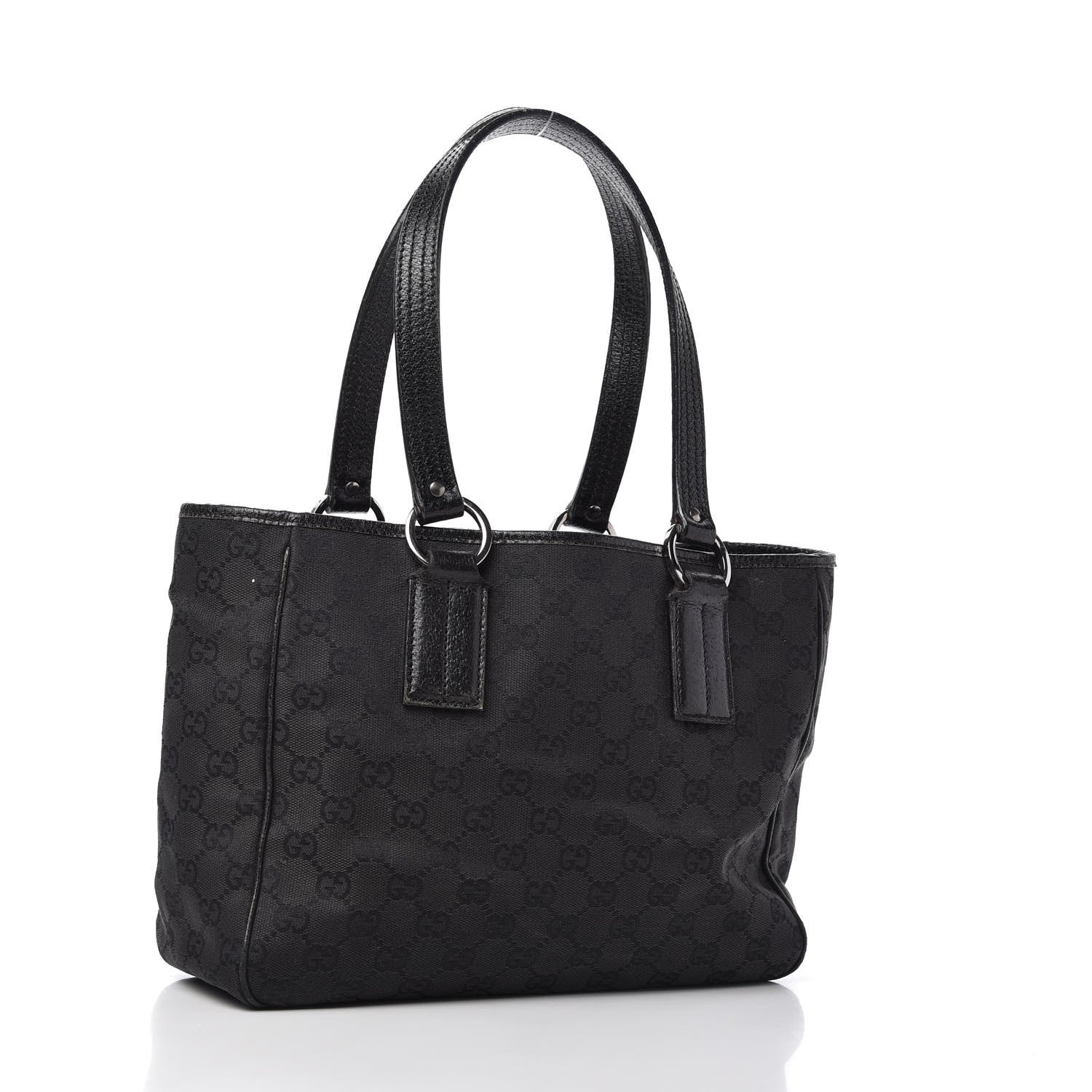 Gucci Monogram Medium Tote Black 3 of 15