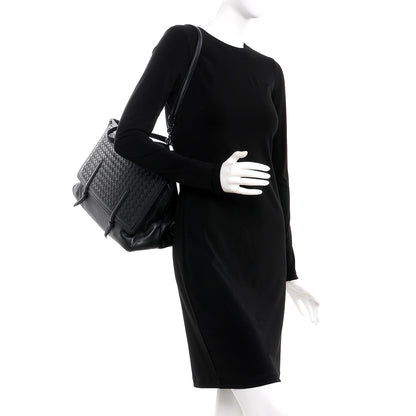 Bottega Veneta Nappa Intrecciato Satchel Nero Black 2 of 8