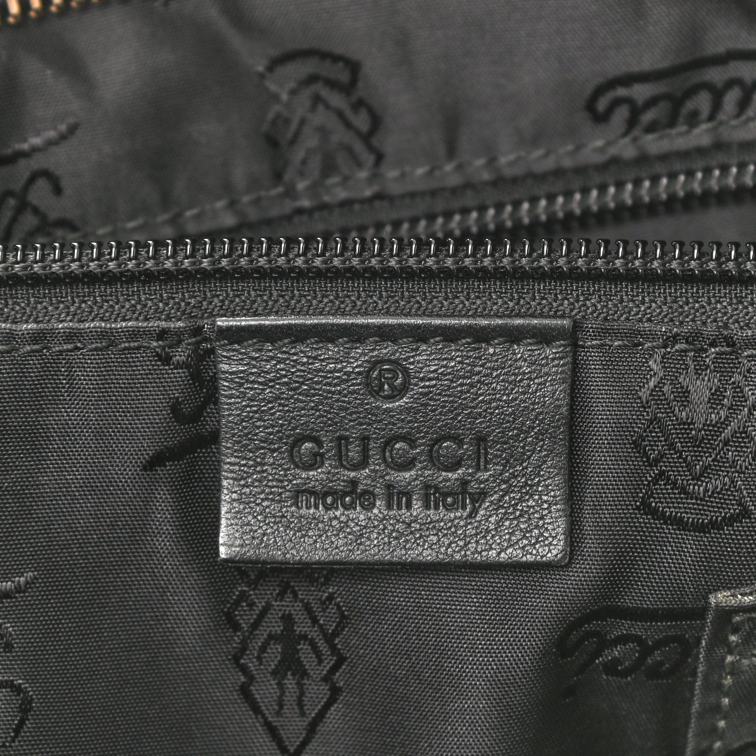 Gucci Guccissima Medium Flat Messenger Bag Black 6 of 10