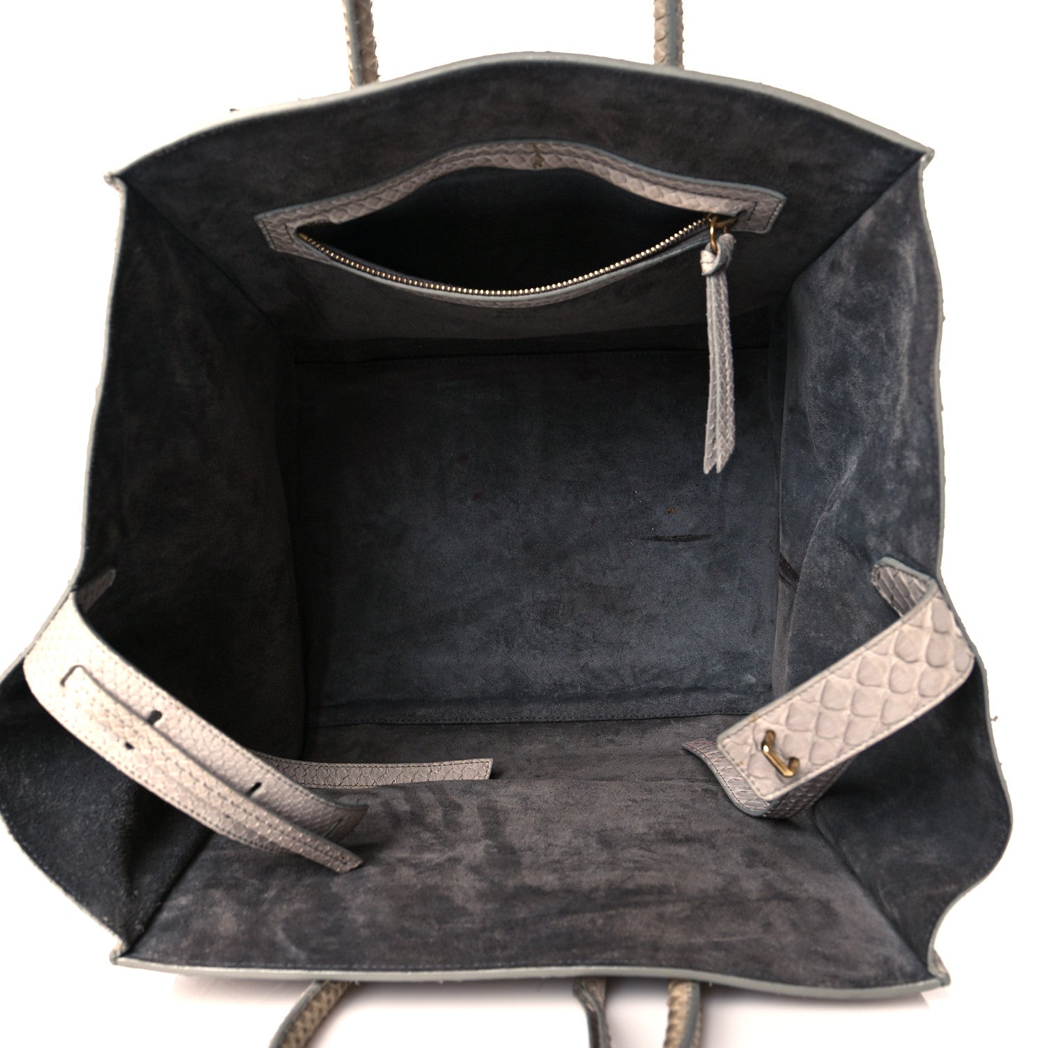 Celine Python Medium Phantom Luggage Grey 4 of 10