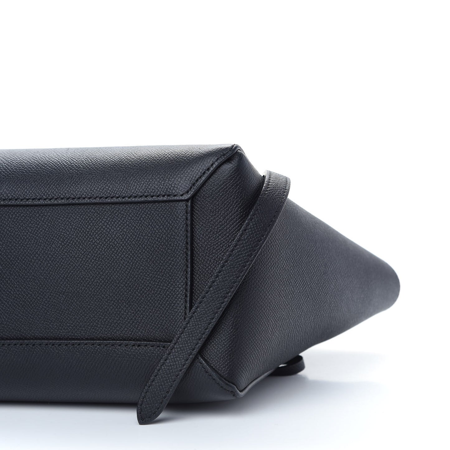 Grained Calfskin Micro Belt Bag Black