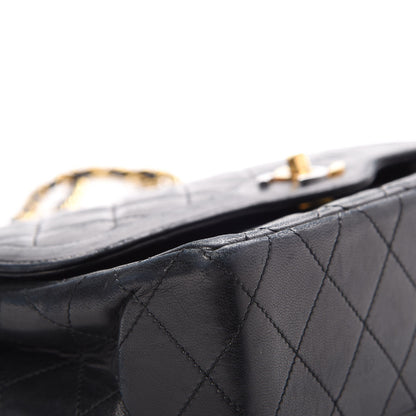 Chanel Lambskin Quilted Medium Double Flap Black 13 of 21
