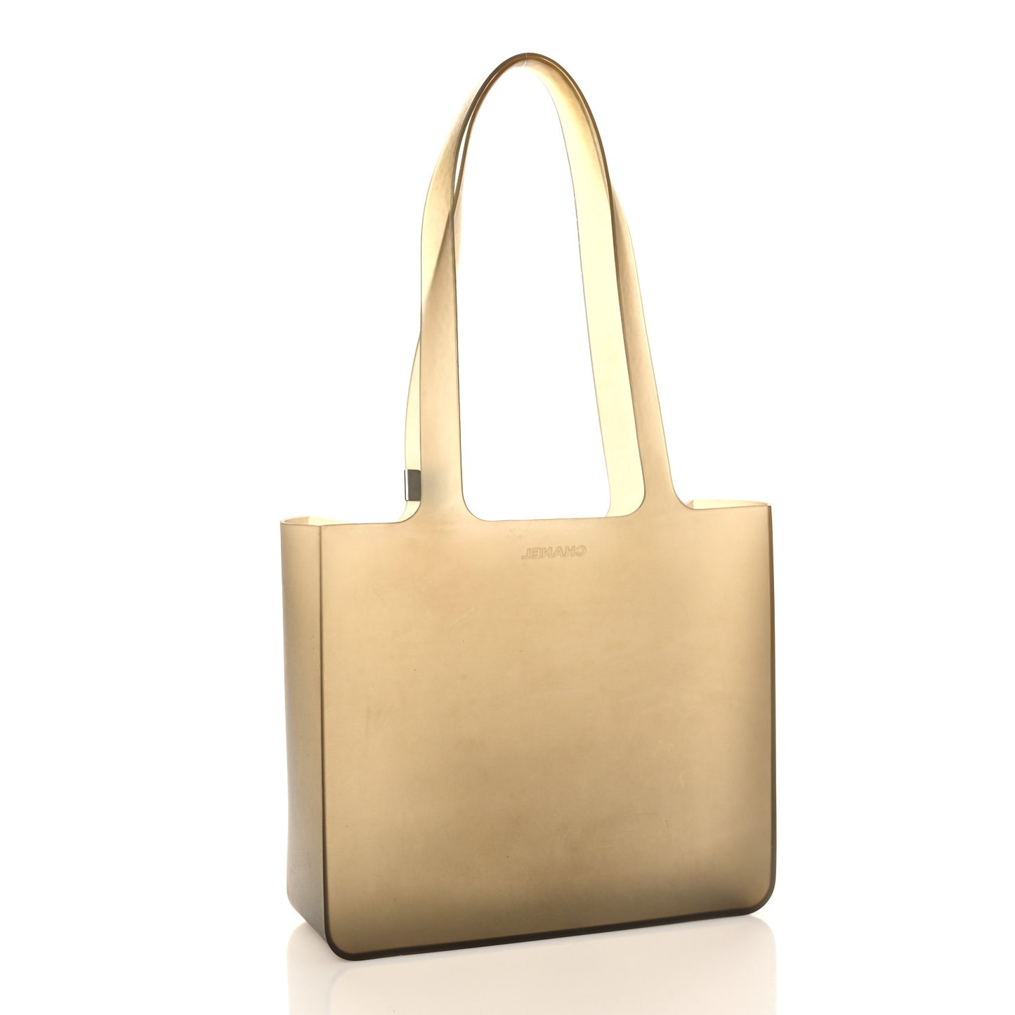 Jelly Rubber Tote Beige