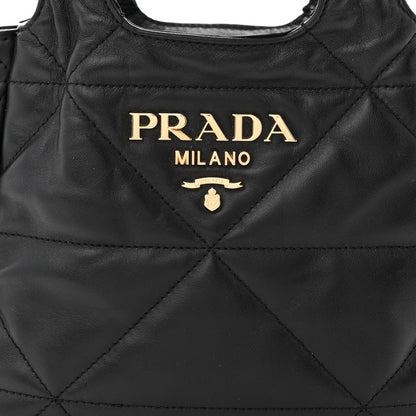 Prada Nappa Quilted Dynamique Tote Black 7 of 9