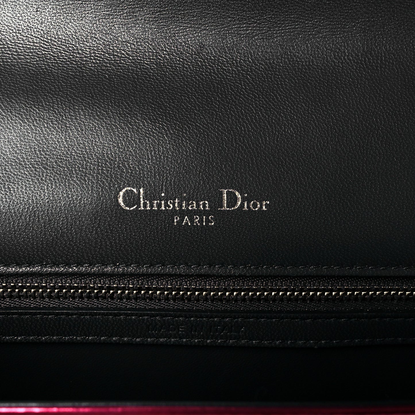 Metallic Patent Micro-Cannage Medium Diorama Flap Bag Red