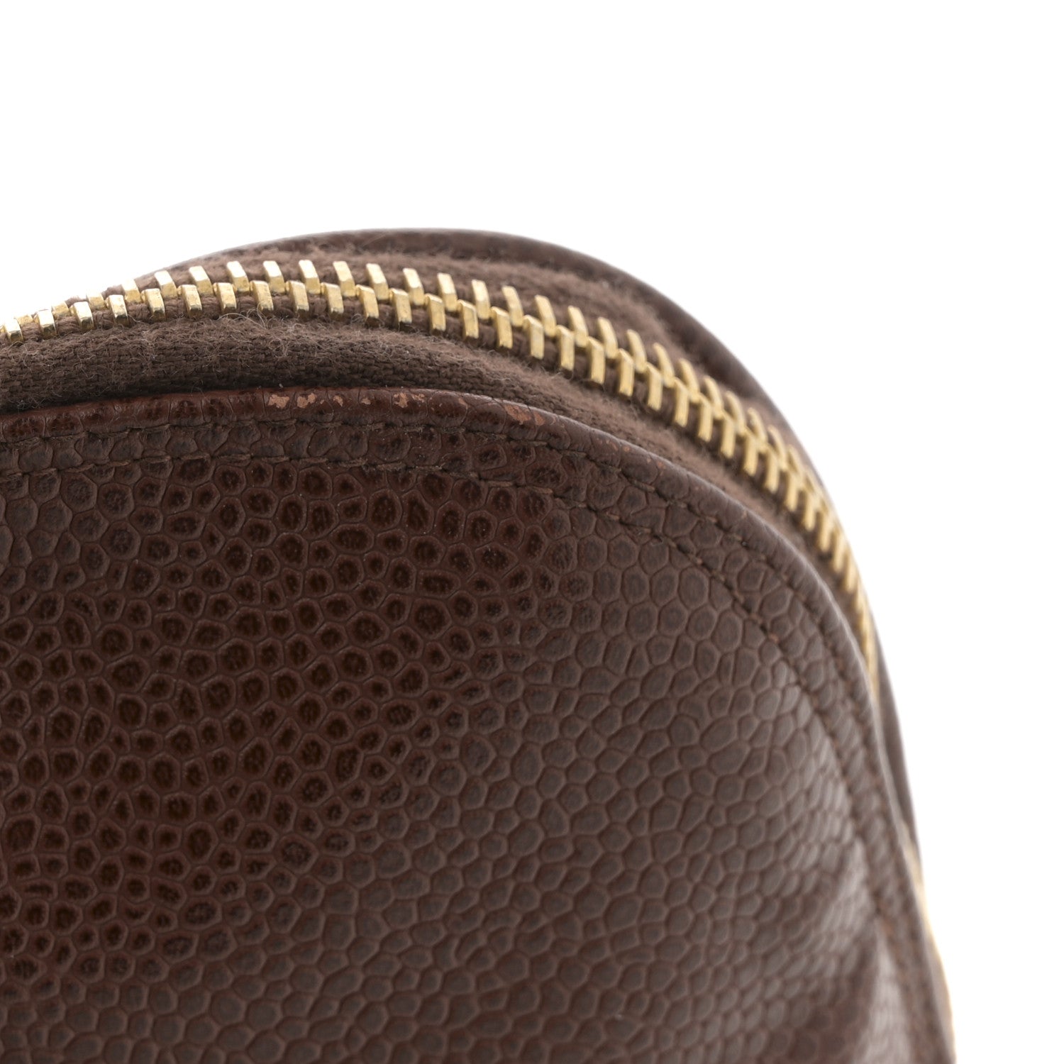 Chanel Caviar Large CC Shoulder Bag Brown 11 of 11