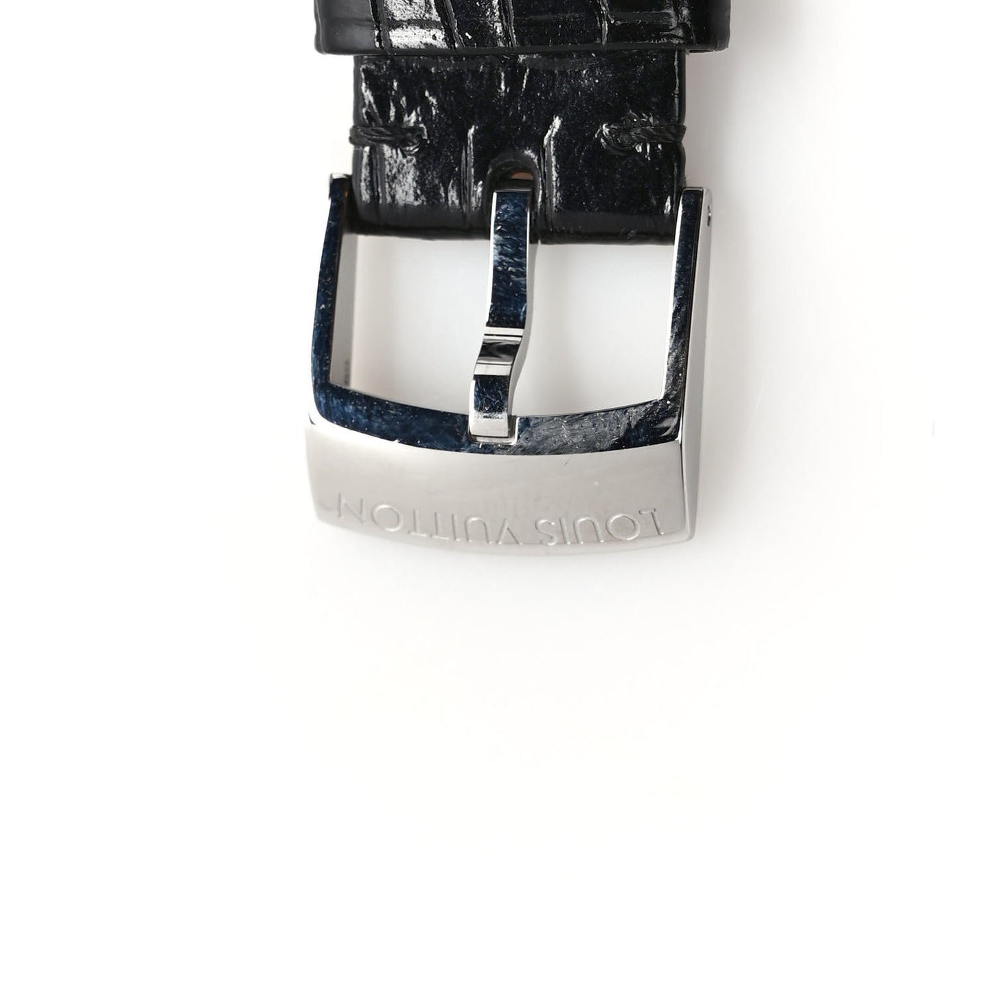 Alligator Tambour Watch Strap Black