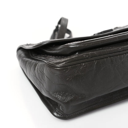 Saint Laurent Crinkled Calfskin Matelasse Monogram Medium Niki Chain Satchel Pebble 8 of 9