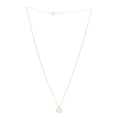Tiffany 18K Yellow Gold Pearl Paloma Picasso Olive Leaf Pendant Necklace 3 of 6