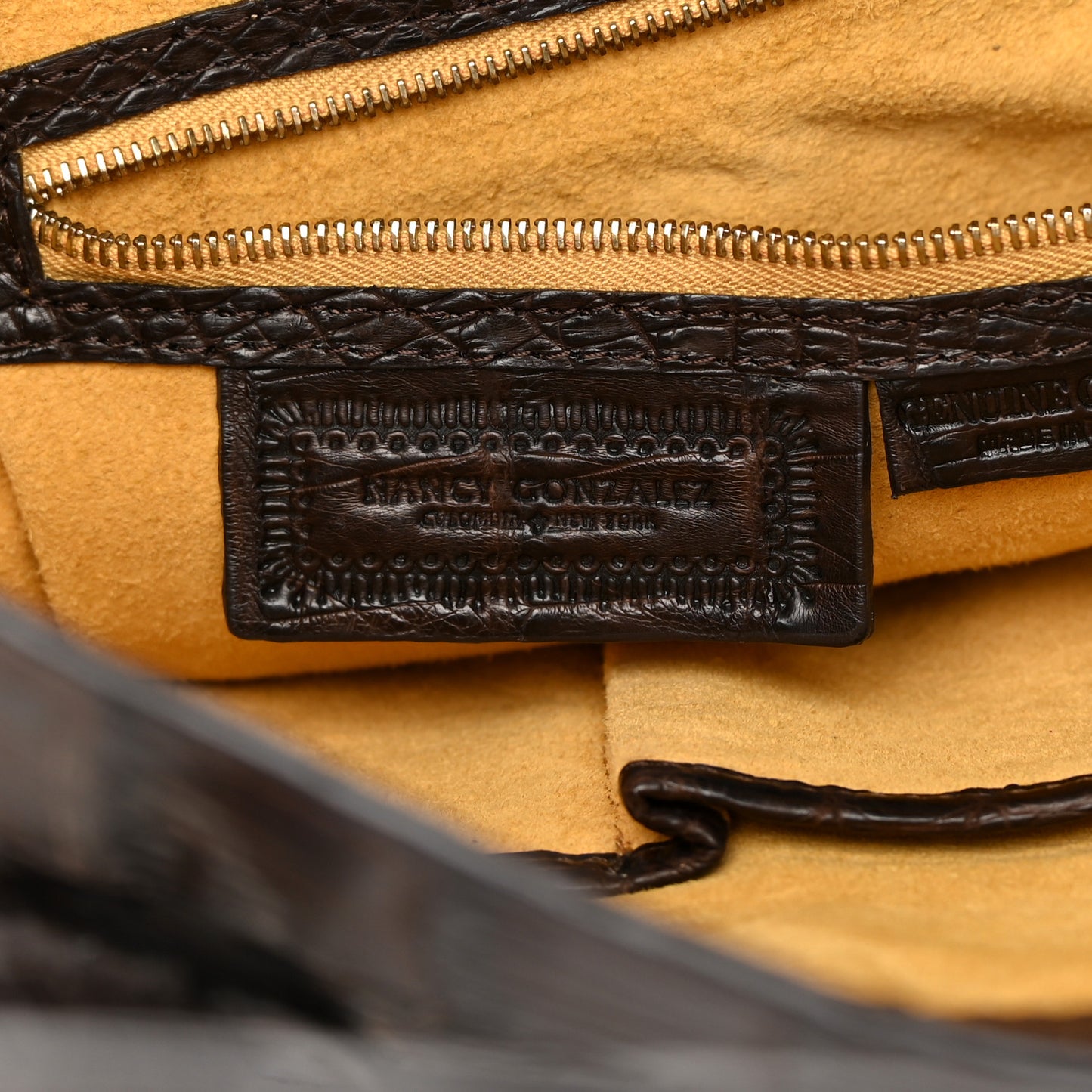 Crocodile Tote Brown