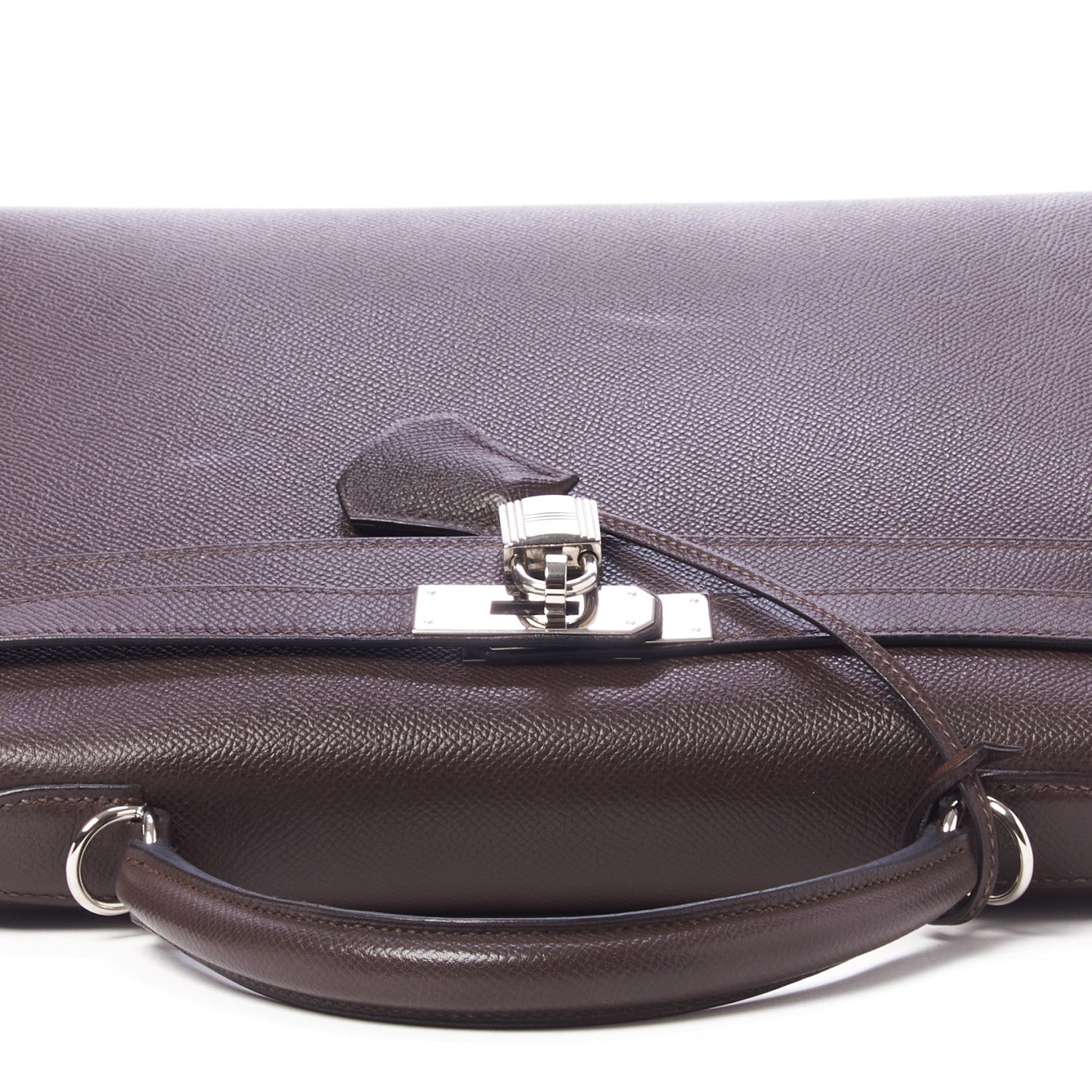 Hermes Epsom Kelly Sellier 32 Chocolate 8 of 33