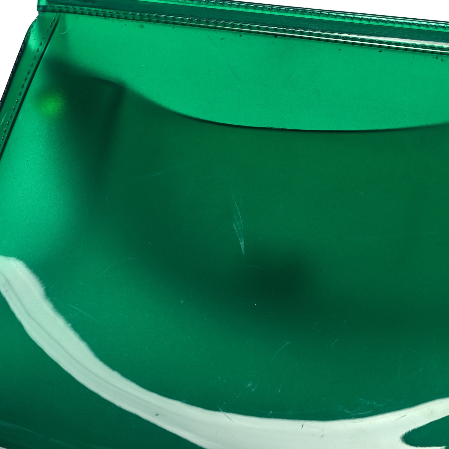 Rubber Semi Transparent Miss Sicily Satchel Verde