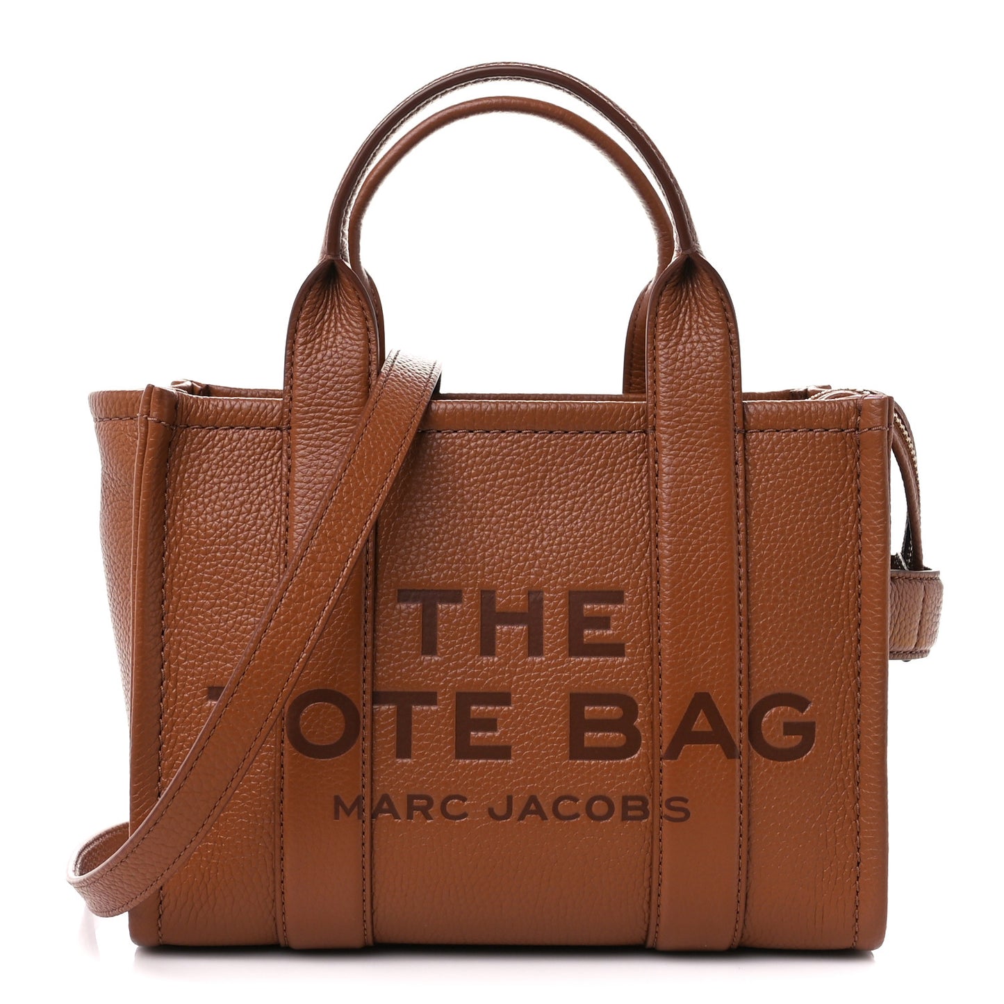 Grained Calfskin Small The Tote Bag Argan Oil