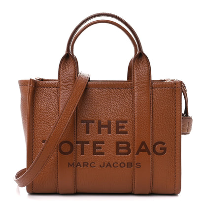 Marc Jacobs Grained Calfskin Small The Tote Bag Argan Oil 1 of 12