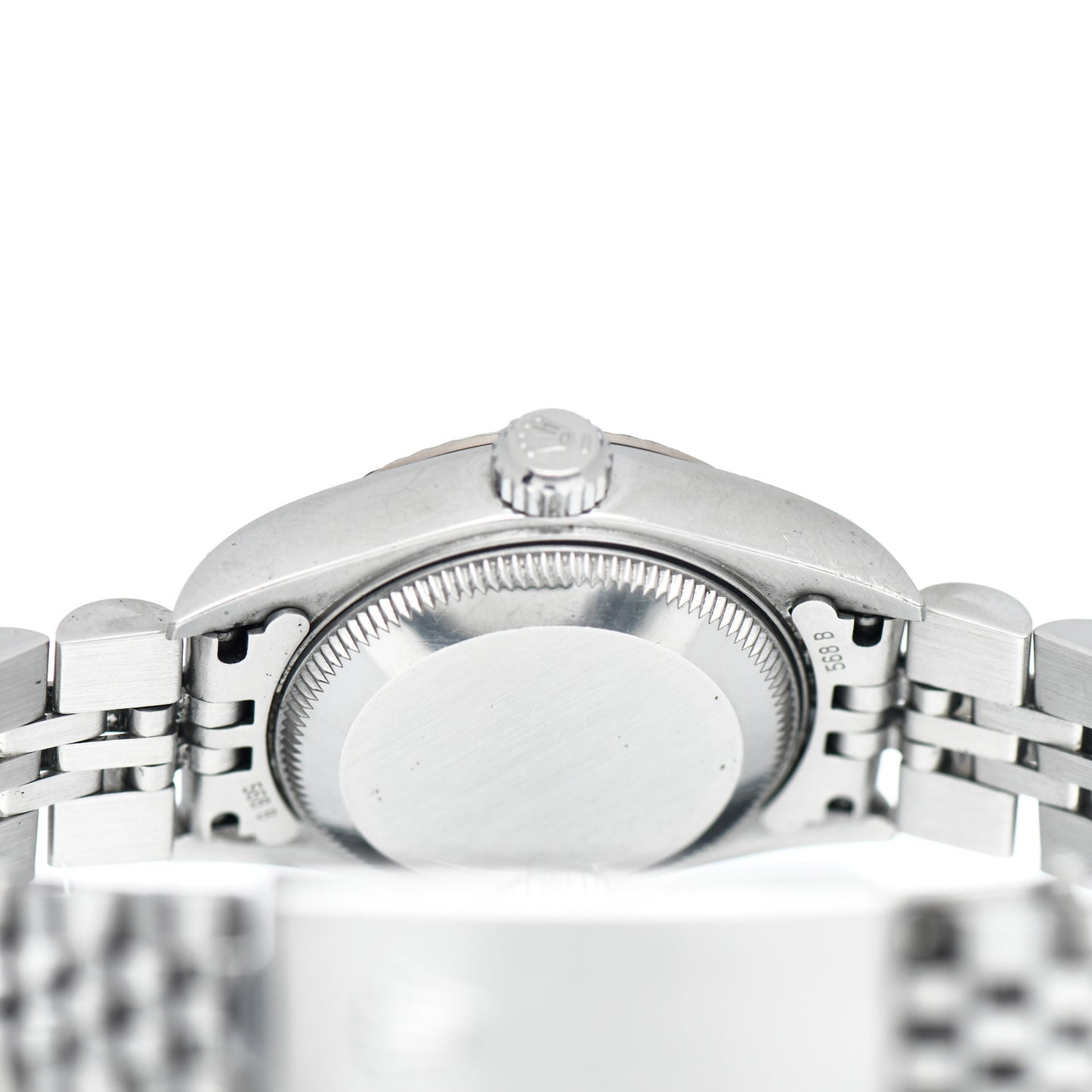 Stainless Steel 18K White Gold Diamond 26mm Oyster Perpetual Datejust Watch Pink 79174
