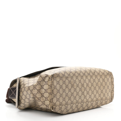 Gucci GG Plus Monogram Messenger Diaper Bag Dark Brown 4 of 12