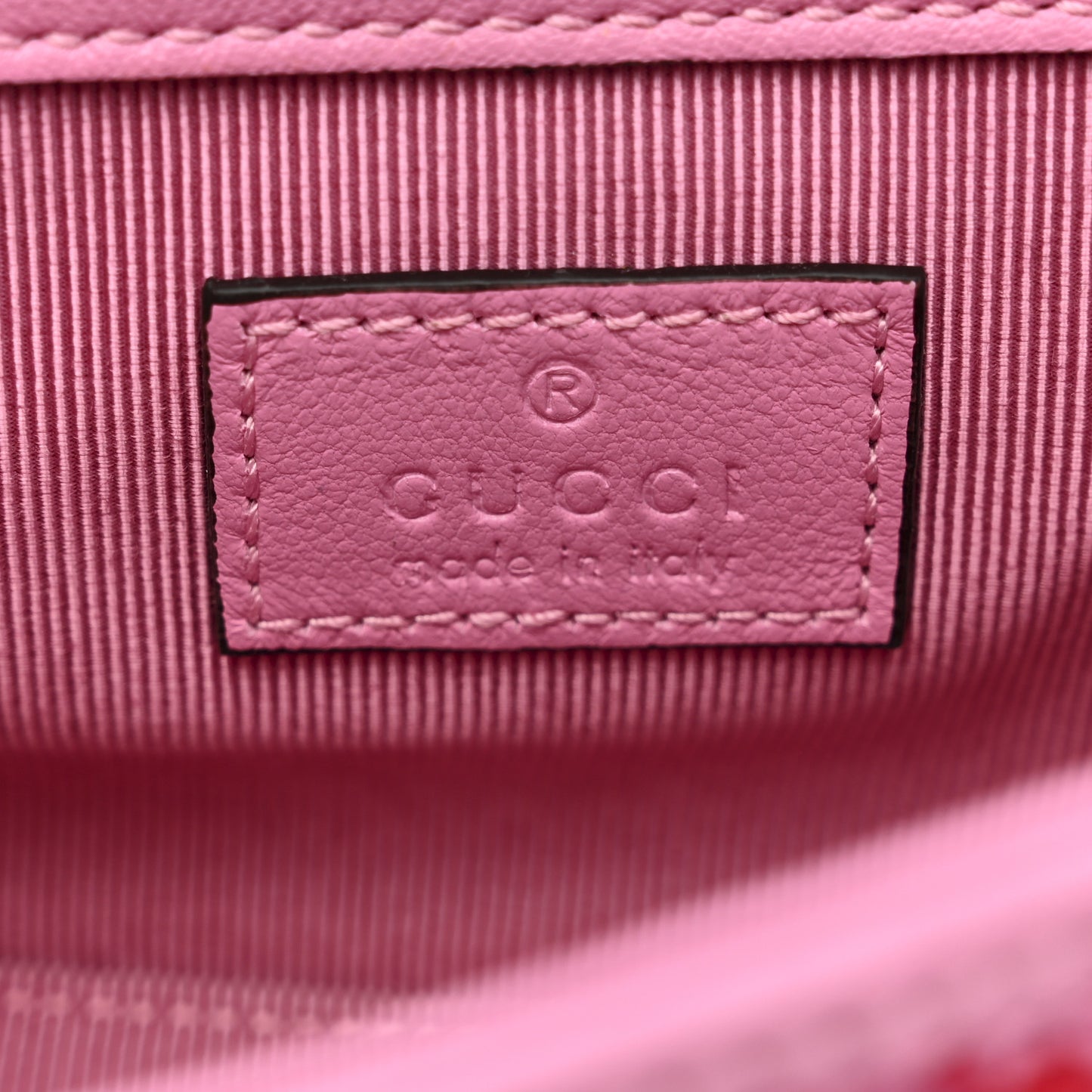 Tweed GG Monogram Mini GG Marmont Shoulder Bag Pink Red