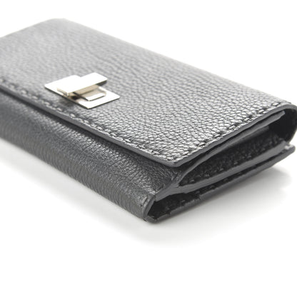 Fendi Cuoio Romano Selleria Peekaboo Continental Wallet Asfalto 16 of 22
