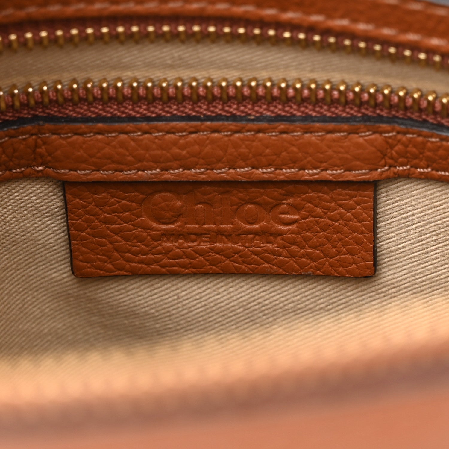 Chloe Calfskin Medium Marcie Satchel Tan 6 of 10