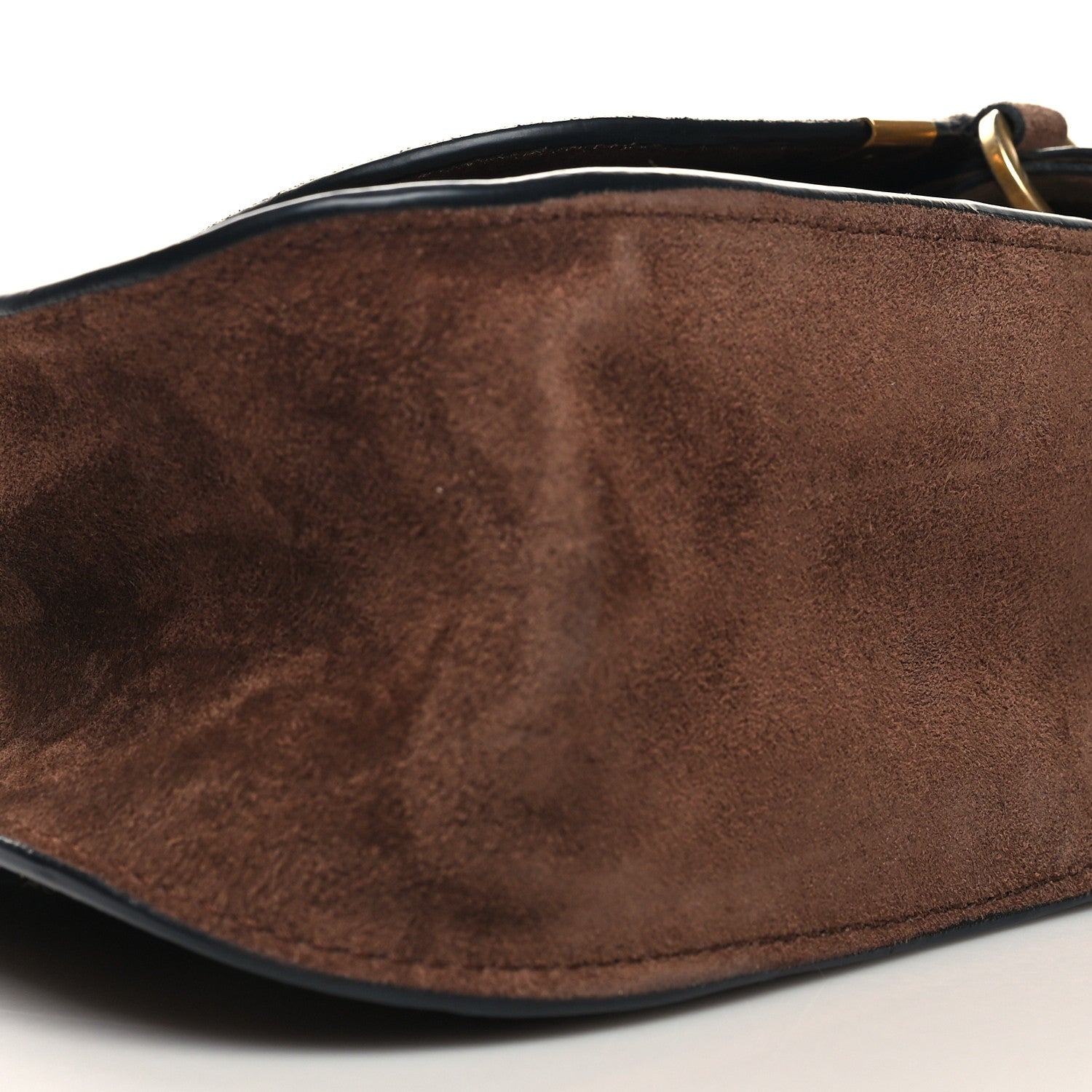 Chloe Suede Calfskin Braided Small Marcie Double Carry Pure Brown 9 of 10