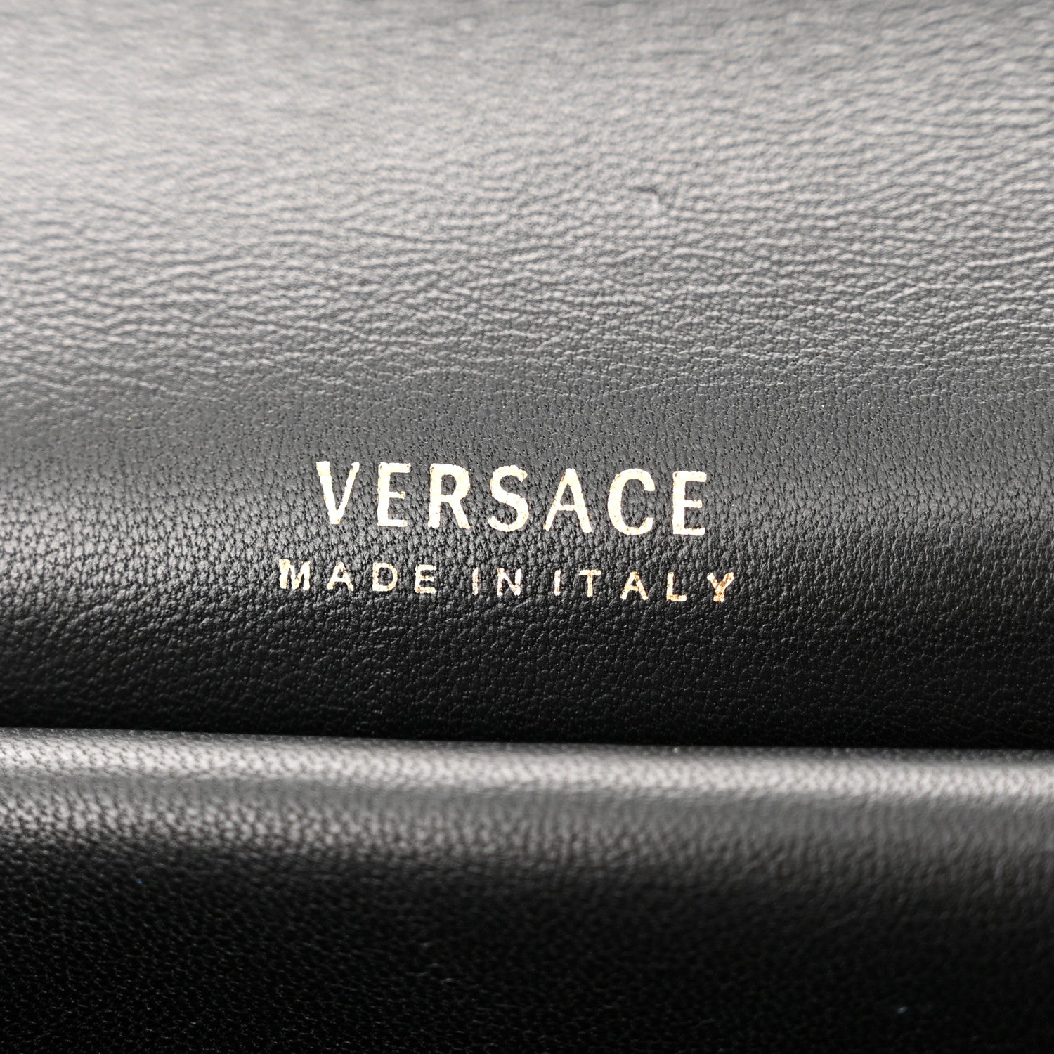 Versace Nappa Quilted Virtus Top Handle Shoulder Bag Black 6 of 10