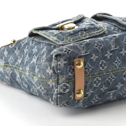 Louis Vuitton Denim Baggy GM Blue 6 of 9