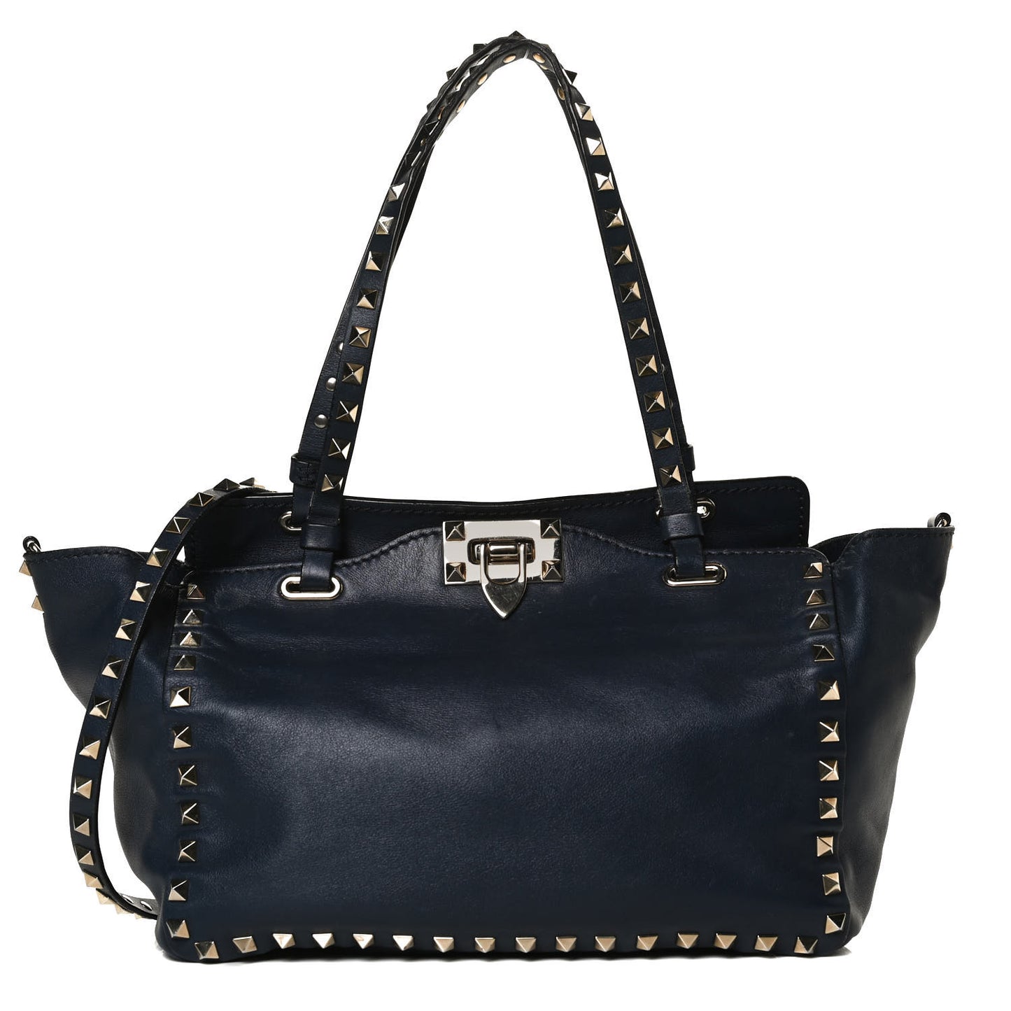 Vitello Small Rockstud Tote Marine