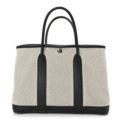 Hermes Toile Negonda Garden Party 30 TPM Black Ecru 1 of 12