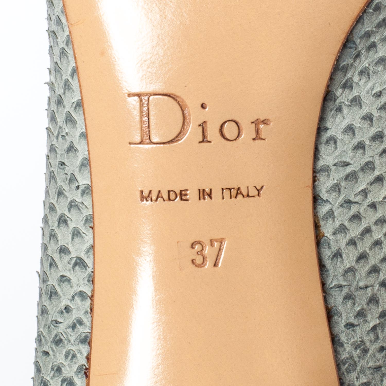 Christian Dior Snakeskin Pumps 37 4 of 7