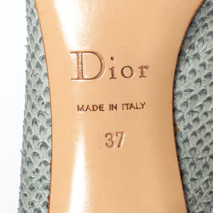 Christian Dior Snakeskin Pumps 37 4 of 7